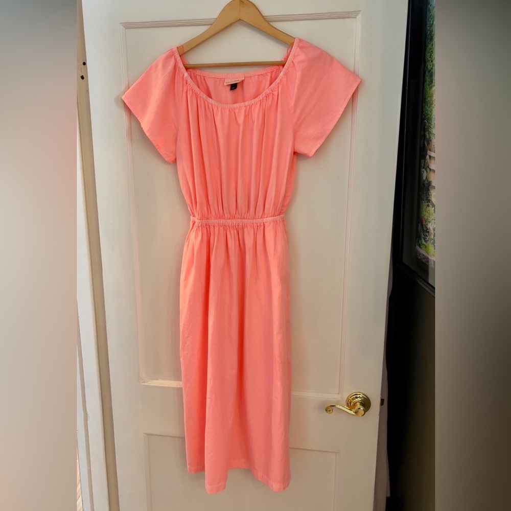 NWOT Universal Thread Cut Out Back Midi Dress in Neon Coral M
